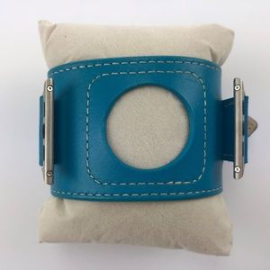 Apple Watch Leather Cuff Band 42 Mm Blue